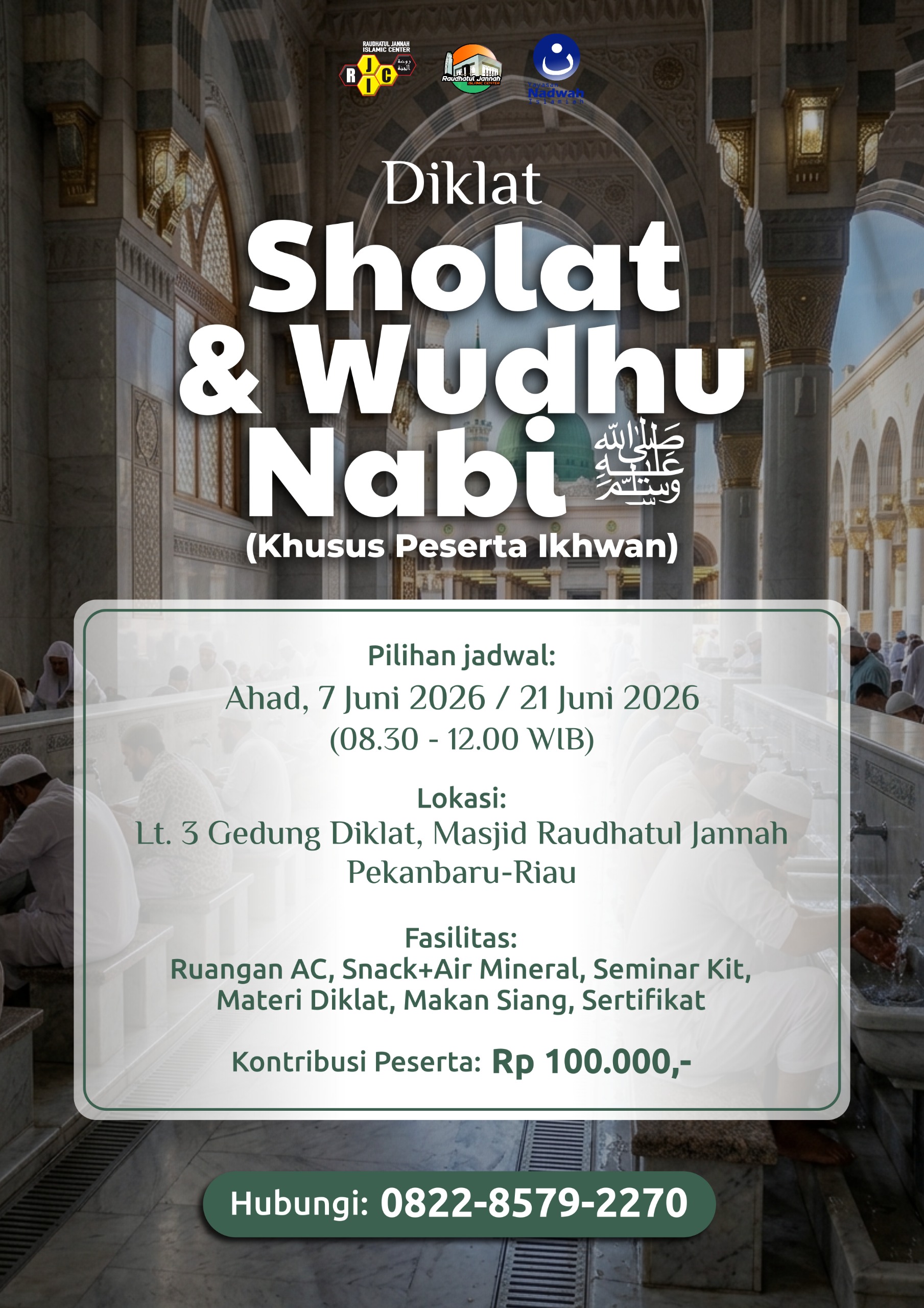 Diklat Shalat Dan Wudhu Khusus Ikhwan